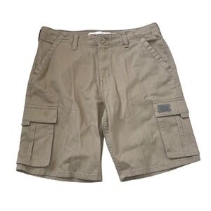 Levis Boys Relaxed Fit Cargo Shorts Harvest Gold Khaki 91M381-Y16 Size 16 NWT
